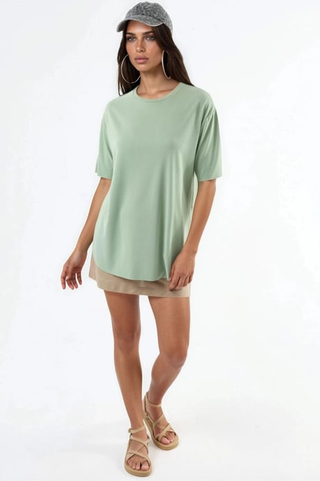 Lockere Passform Rundhals-T-Shirt - Image 5