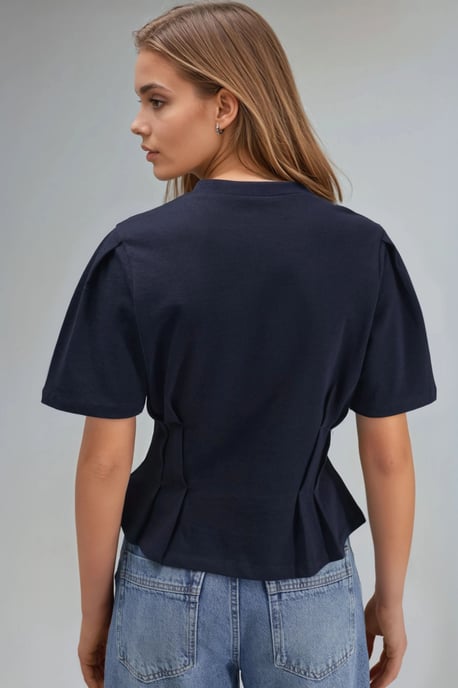 Figurbetontes Rundhals-T-Shirt - Image 3