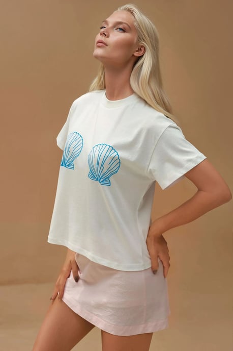 Bedrucktes T-Shirt mit regulärer Passform aus 100% Baumwolle - Image 4