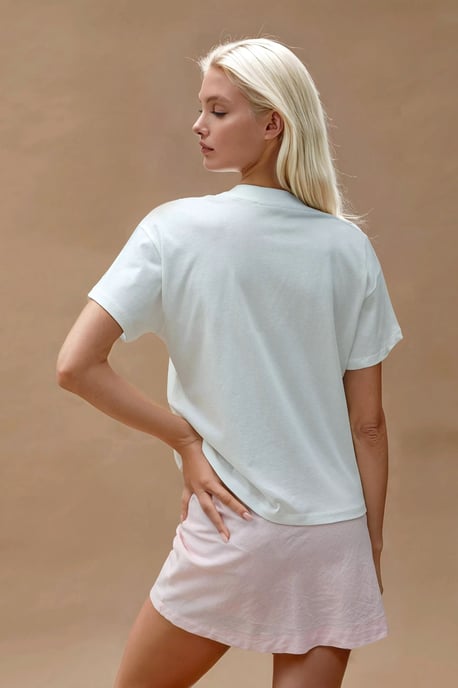 Bedrucktes T-Shirt mit regulärer Passform aus 100% Baumwolle - Image 6