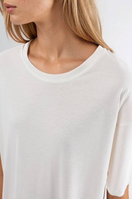 T-Shirt mit Schlitzdetails und Rundhalsausschnitt, kurzarm - Image 6