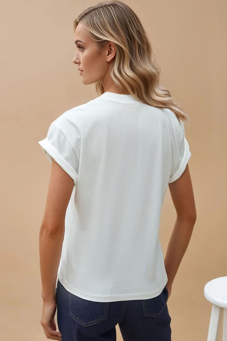 Bedrucktes Regular Fit Rundhals T-Shirt aus 100% Baumwolle - Image 5