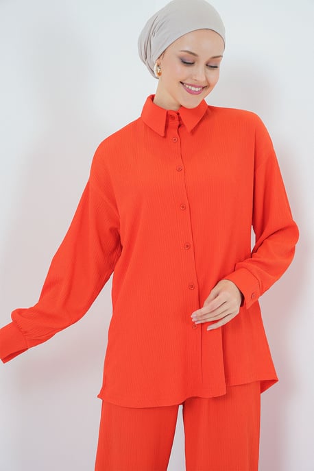 Oversized Shirt & Hose Zweiteiliges Set - Image 4