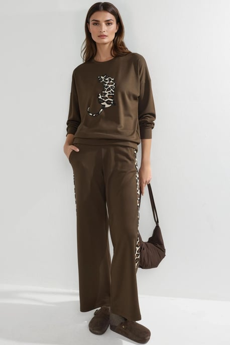 Modal Touch Leopardenmuster Zwei-Teiler Set - Image 1
