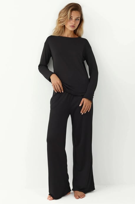 Gemütliches, lockeres Langarm-Pyjama-Set - Image 2