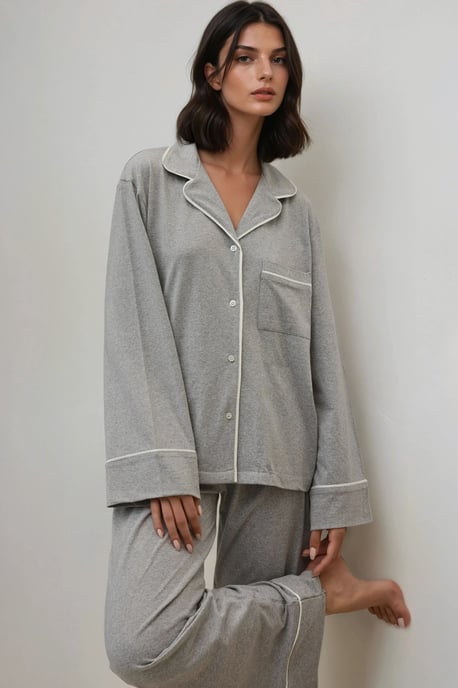 Weiches Baumwoll-Pyjama-Set - Image 1