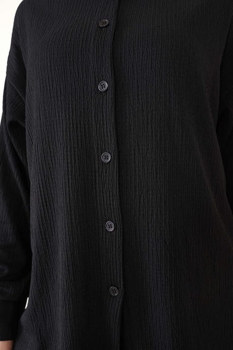 Big Dart Zweiteiliges Set: Oversized-Shirt und Hose - Schwarz - Image 3