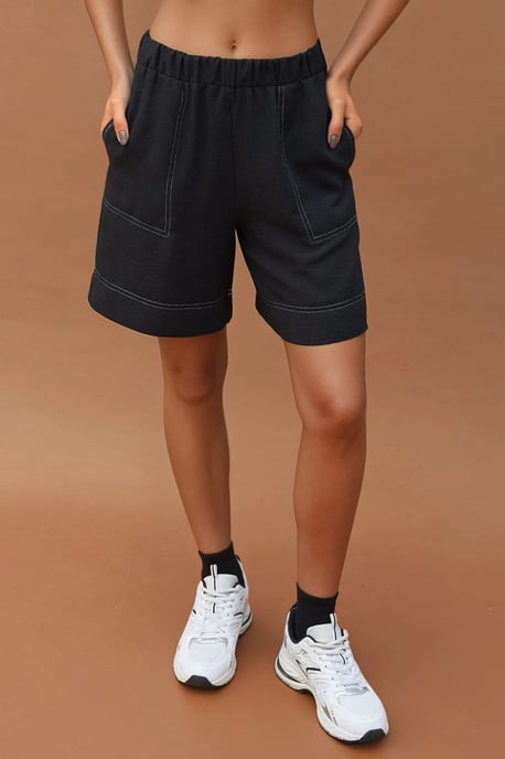 Stitch-Detail Relaxed-Fit Ko-Ord Set - Image 5