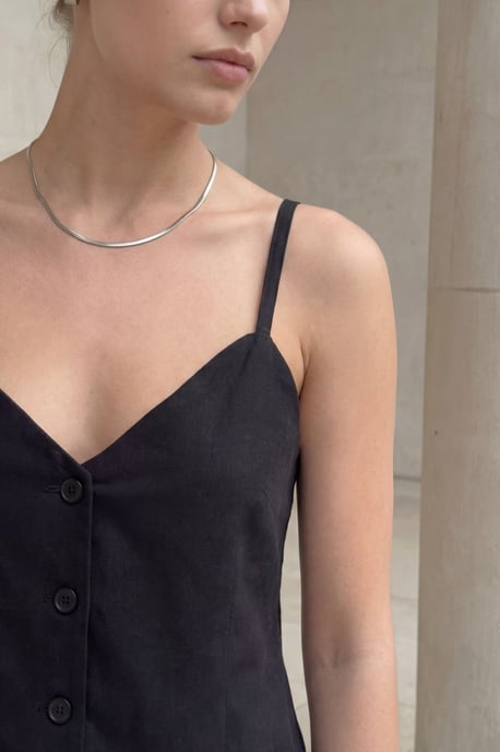 V-Ausschnitt Knopfveste mit Taschen und gerade geschnittene Hose Zwei-Teile-Set - Image 4