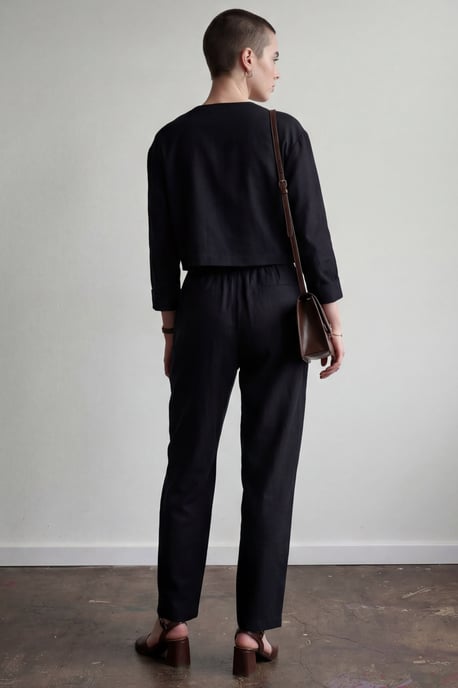 Crew Neck Mit Knopftaschen Zweiteiliges Set - Image 3