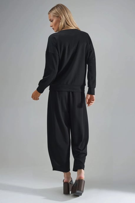 Modal Touch Reißverschlusskragen Zwei-Teiler Set - Image 3