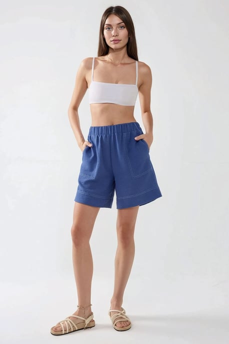Stitch-Details Relaxed Fit Koord-Set - Image 3