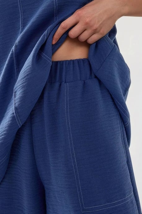 Stitch-Details Relaxed Fit Koord-Set - Image 6