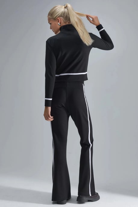Modal Touch Kapuzenpullover mit Reißverschluss und weitem Hosen-Set - Image 4