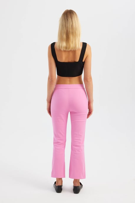 Karo-Ausschnitt Crop-Top - Image 3