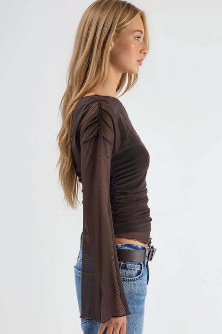 Asymmetrisches Kragen Anpassungsfähiges Crop Top - Image 2