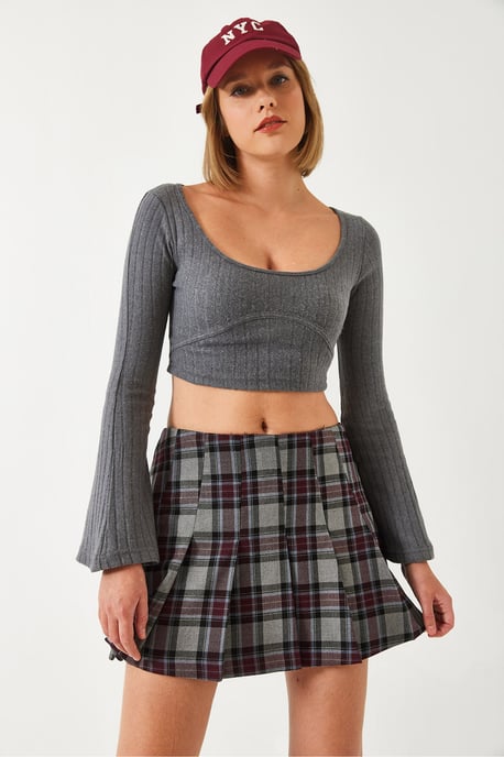 Stichdetailliertes Crop-Top - Image 5