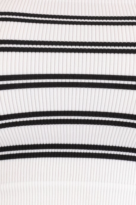 Gestreiftes trägerloses Crop-Top - Image 4