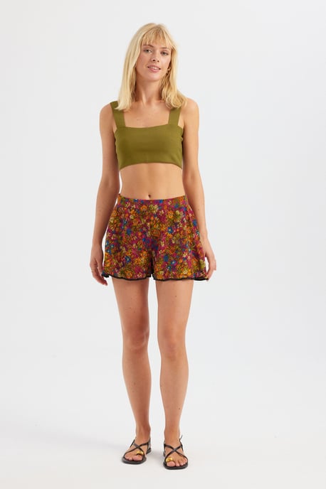 Quadratisches Hals Cropped Top - Image 2
