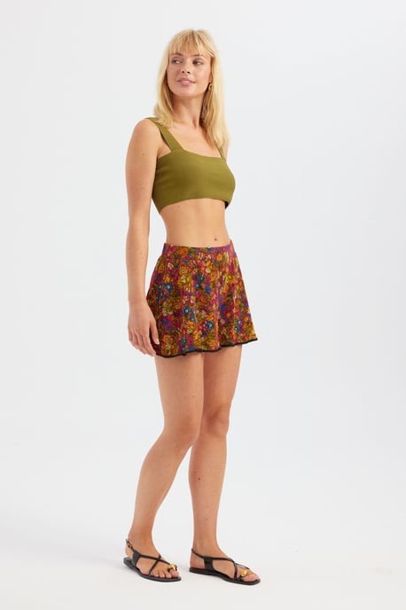 Quadratisches Hals Cropped Top - Image 3