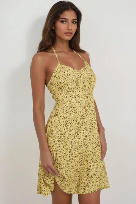 Blumenmuster Mini-Kleid - Image 6