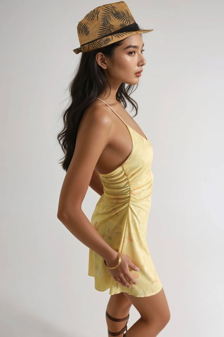 Blumiges Halterneck-Minikleid - Image 2