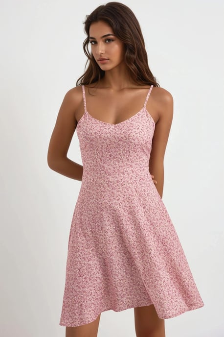 Blumendruck Mini-Kleid - Image 1