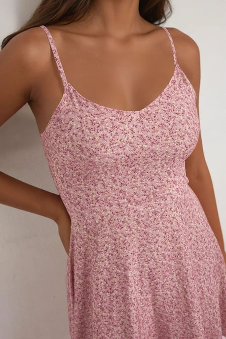 Blumendruck Mini-Kleid - Image 5