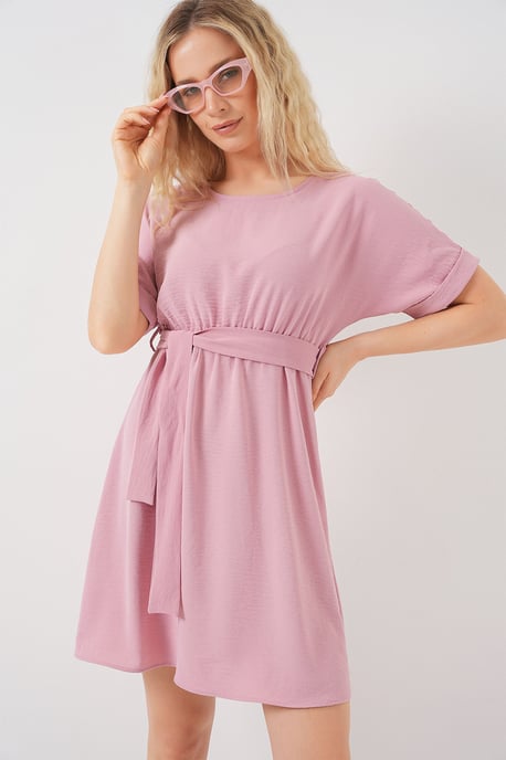 Minikleid mit Schleifenbindeband - Image 3