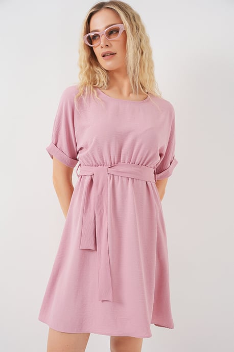 Minikleid mit Schleifenbindeband - Image 4
