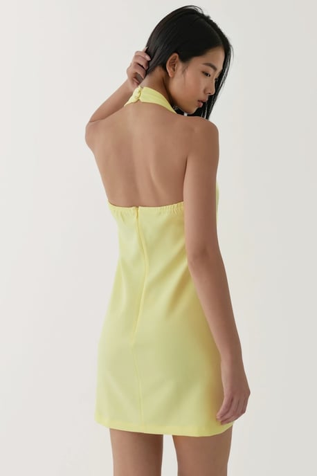 Tailliertes Mini-Kleid mit Quadratkragen - Image 2