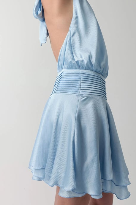 Texturiertes Rollkragen-Minikleid - Image 5