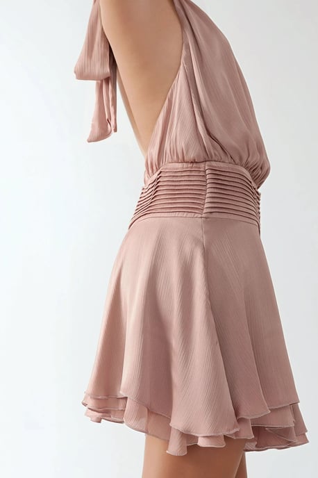 Strukturiertes Rollkragen-Minikleid - Image 4