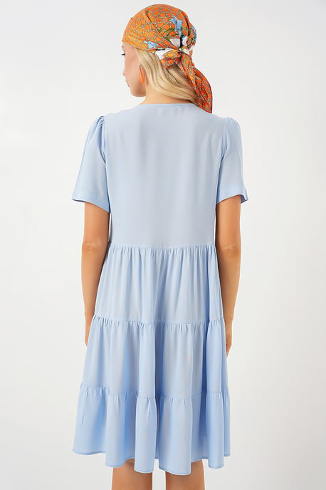 Crew-Neck-Minikleid mit Schleife - Image 6