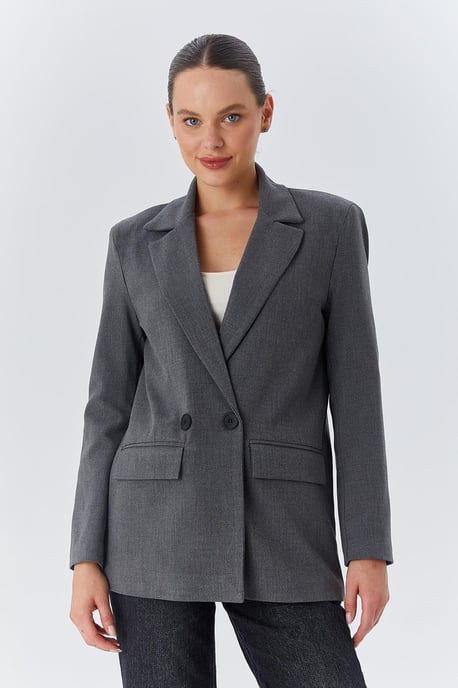 Langarm-Blazer mit Knöpfen - Image 2