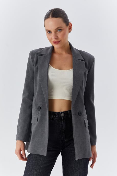 Langarm-Blazer mit Knöpfen - Image 3