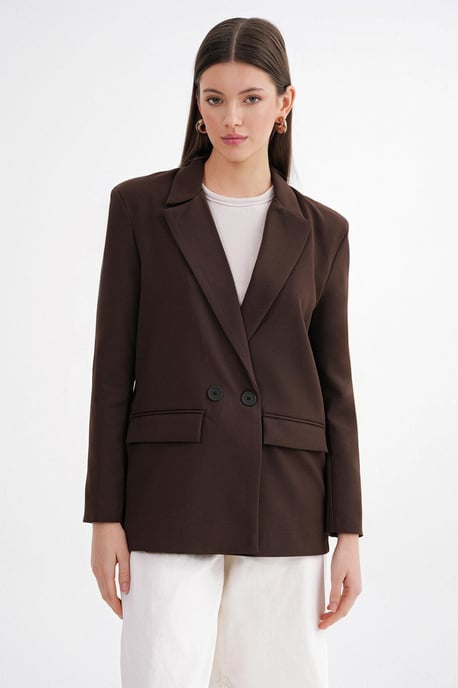 Langärmliger, knöpfbarer Blazer - Image 1