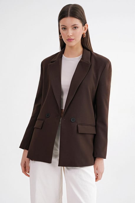 Langärmliger, knöpfbarer Blazer - Image 3