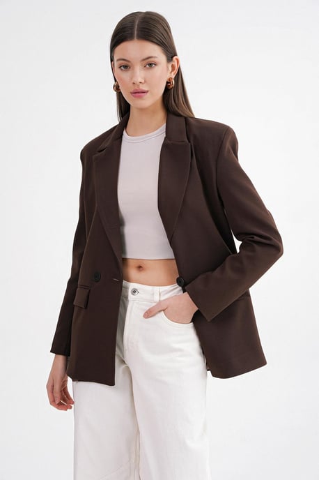Langärmliger, knöpfbarer Blazer - Image 4