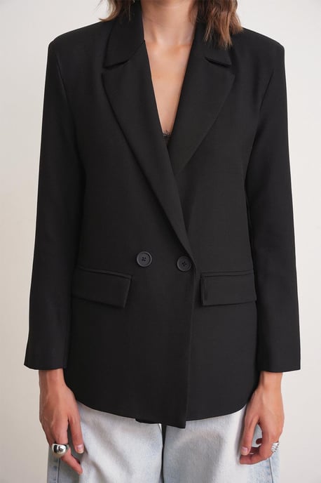 Langärmliger geknöpfter Blazer - Image 5
