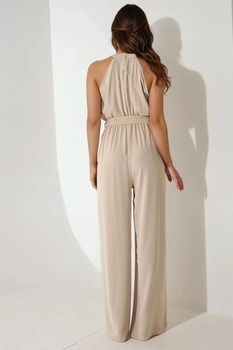 Weit geschnittener Jumpsuit mit Halterneck - Image 3