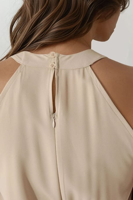 Weit geschnittener Jumpsuit mit Halterneck - Image 6