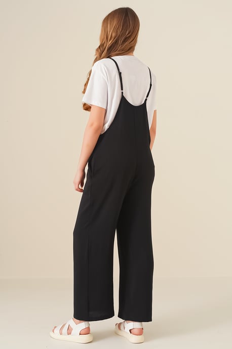 Weit geschnittenes Jumpsuit mit quadratischem Kragen - Image 6