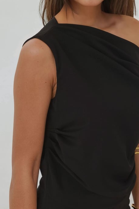 Weitgelegte asymmetrische Kragen-Jumpsuit - Image 6