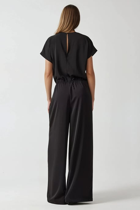 Hose-Overall mit weitem Bein und V-Ausschnitt - Image 3
