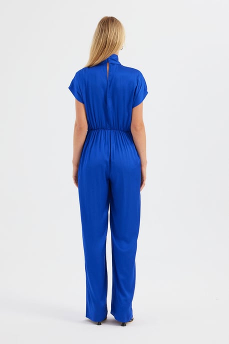Hochtaillierter Jumpsuit mit Frontdetail und Kordelzug - Image 5