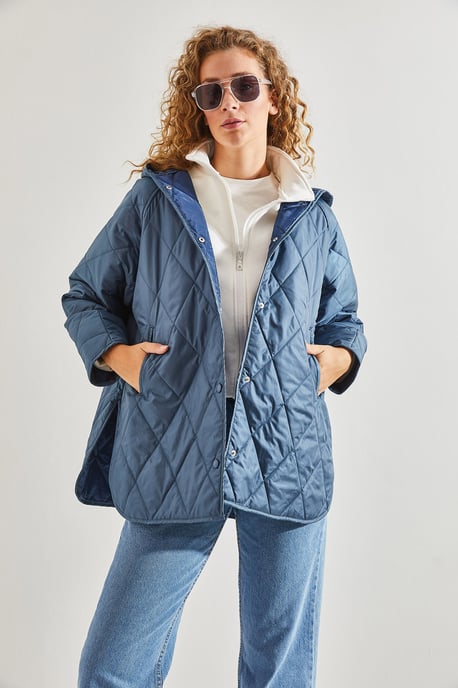 Kapuze Übergroße Steppjacke - Image 4