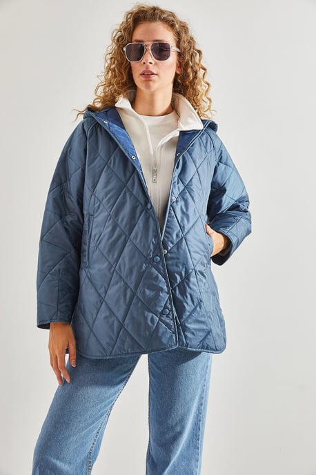 Kapuze Übergroße Steppjacke - Image 5