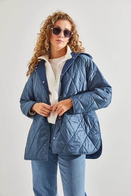 Kapuze Übergroße Steppjacke - Image 6