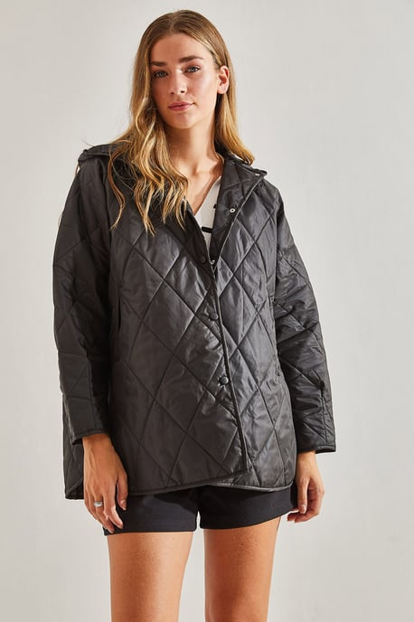 Kapuze Übergroße Steppjacke - Image 3
